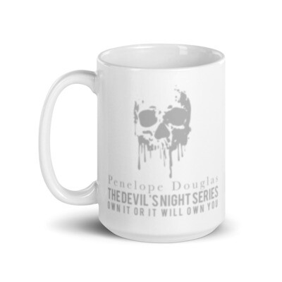 The Devil's Night Series White glossy mug