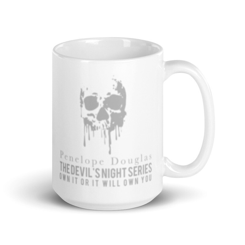 The Devil's Night Series White glossy mug