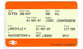 Ty Haul Child Train Ticket to Cardiff Centreal 20 May 2025