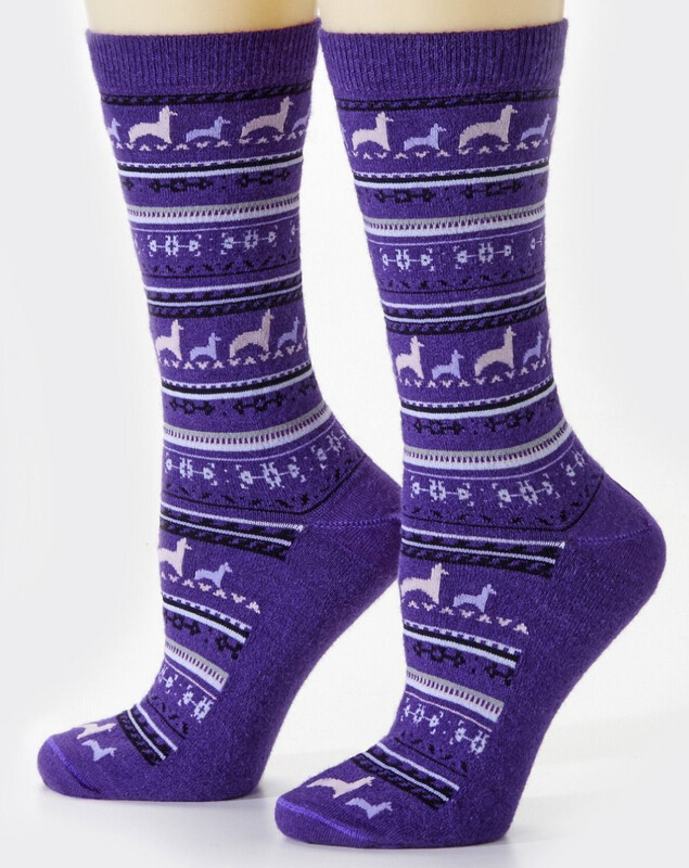 Alpaca Print Sock