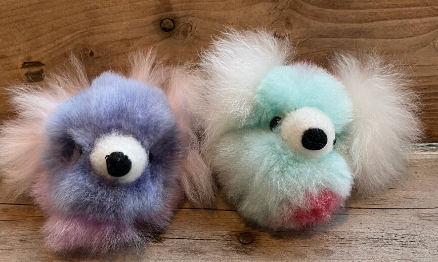 Keychain  Bear Head, Color: Purple