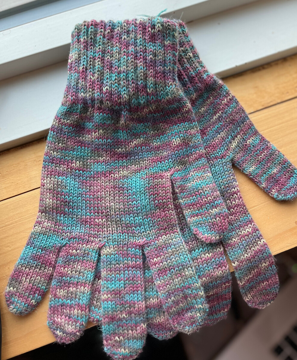 Candy Stripe Gloves, Color: Fiesta, Size: OS