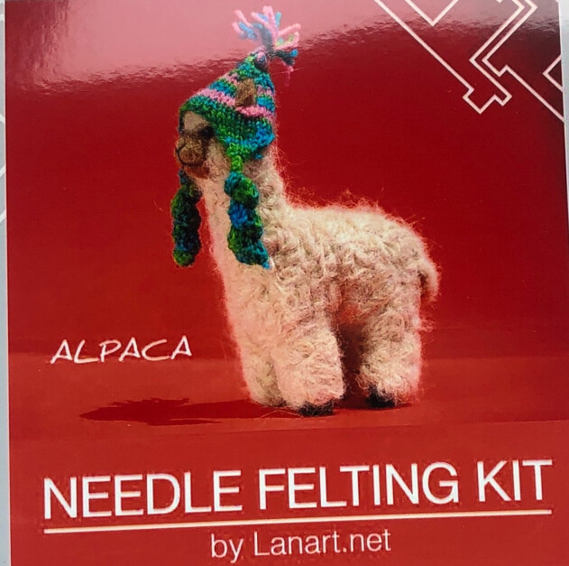 Needle Felting Kits, Color: Carmel, style: alpaca
