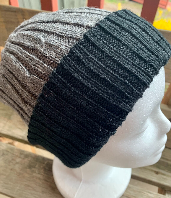 Reversible Ski Hat, Color: Grey/Black