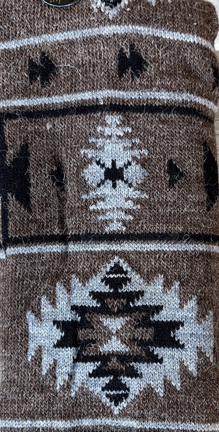 Tribal Crew, Size: Sm, Color: LT Brown
