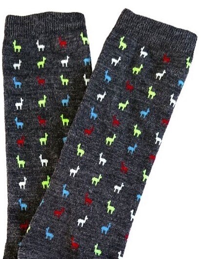 Colorful Logo Sock, Size: Xlg, Color: Grey
