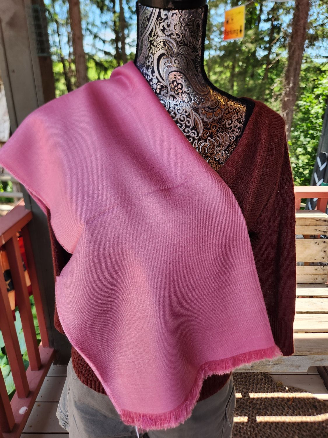 Pashmina Shawl, Color: Rose