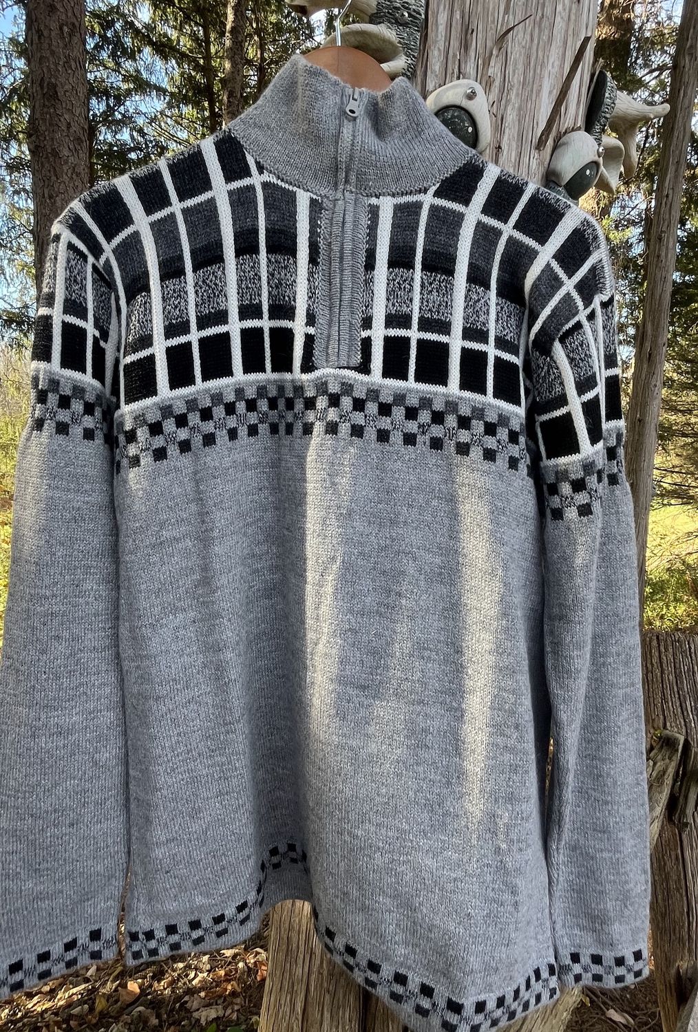 Mens Alpaca Sweater, Size: Med