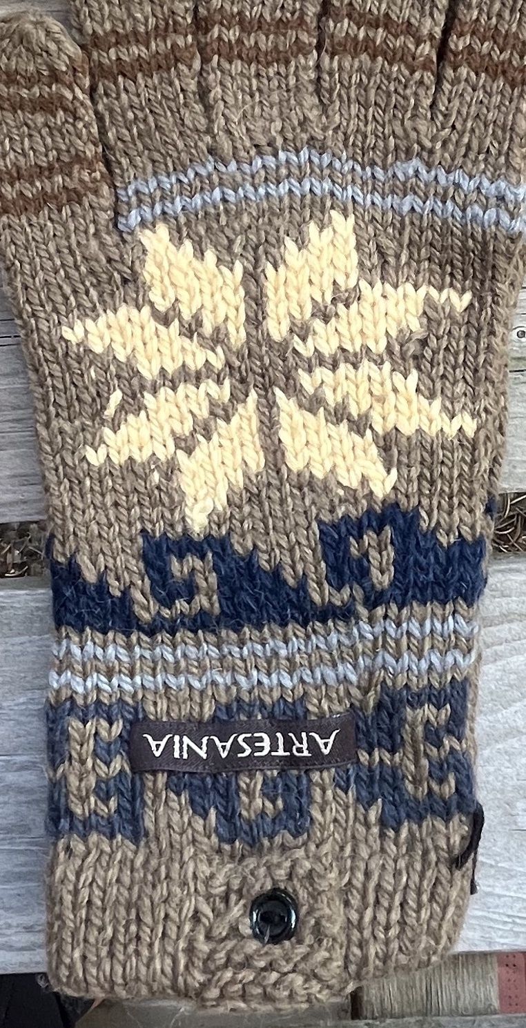 Artesania Snowflake Glove, Color: Camel