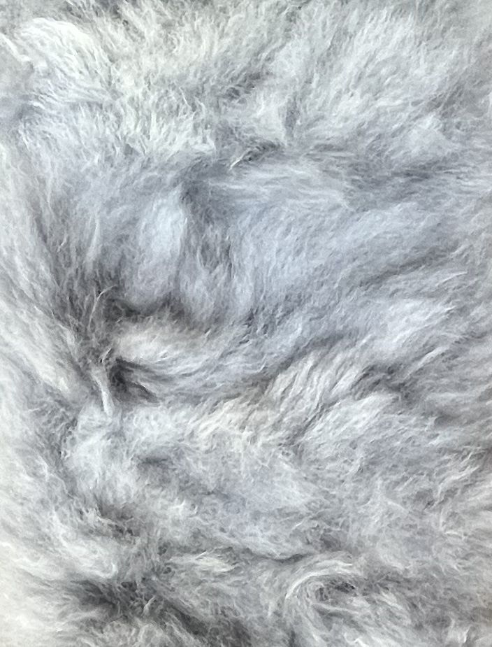 Alpaca Fur headband, Color: Silver