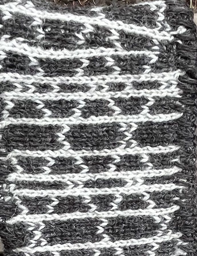Zigzag headband, Color: Grey