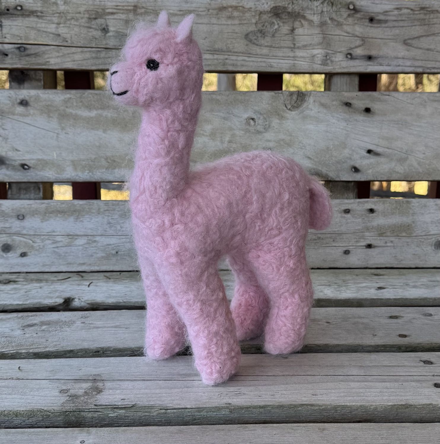Felted Herdsire, Color: Pink, Size: 12&quot;