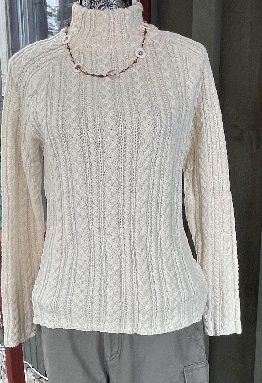 Womens Cable Knit Sweater, Size: X-small
