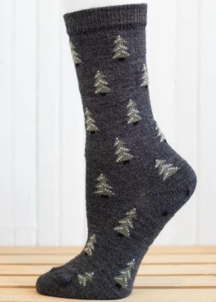 Printed socks, Size: Small, Design: Trees