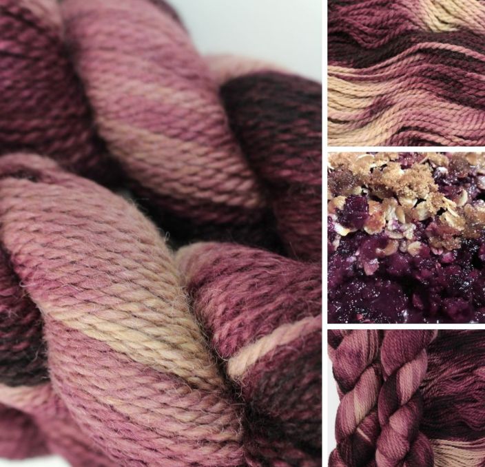Unicorn Yarn, Color: mulberry cream