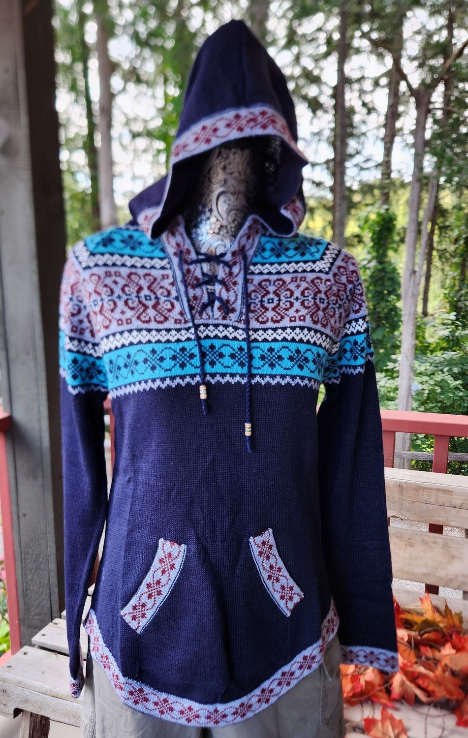 Artesania Sweater, Size: Small, Color: Navy