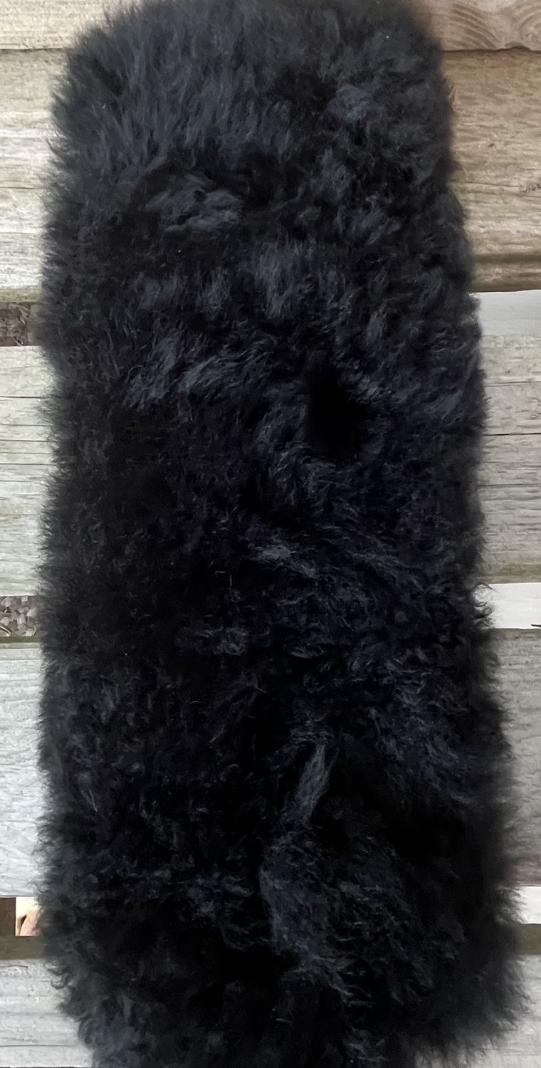 Fur wrap Headband, Color: Black