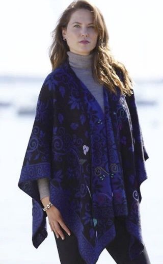 Floral Fusion Ruana