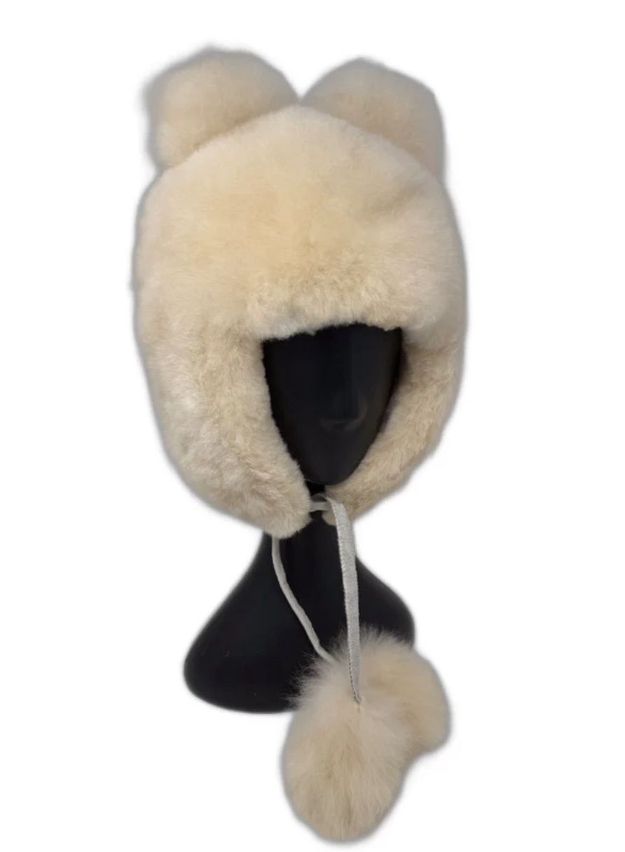 Kids Teddy Bear Fur Hat