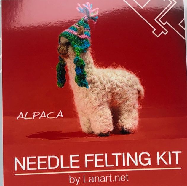 Needle Felting Kits, Color: Carmel, style: Alpaca