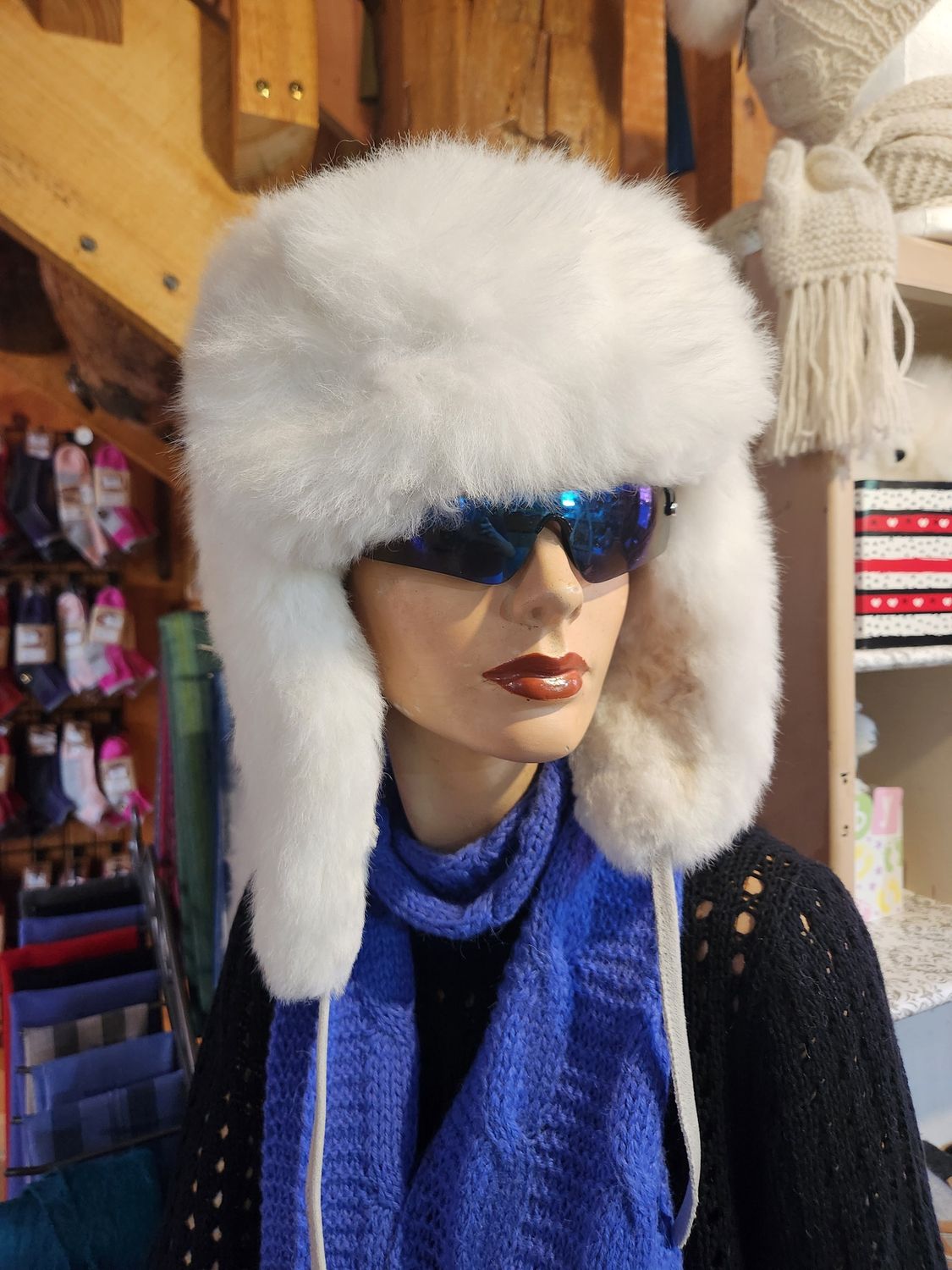 RCMP Fur Hat, Color: White