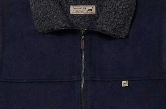 Moosehead Alpaca Vest, Color: Navy, Size: Small