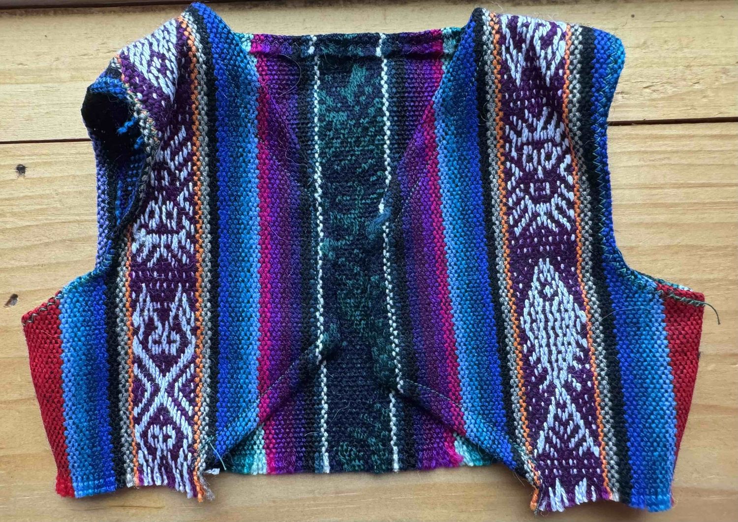 Teddy Bear Vest, Color: Blue Multi