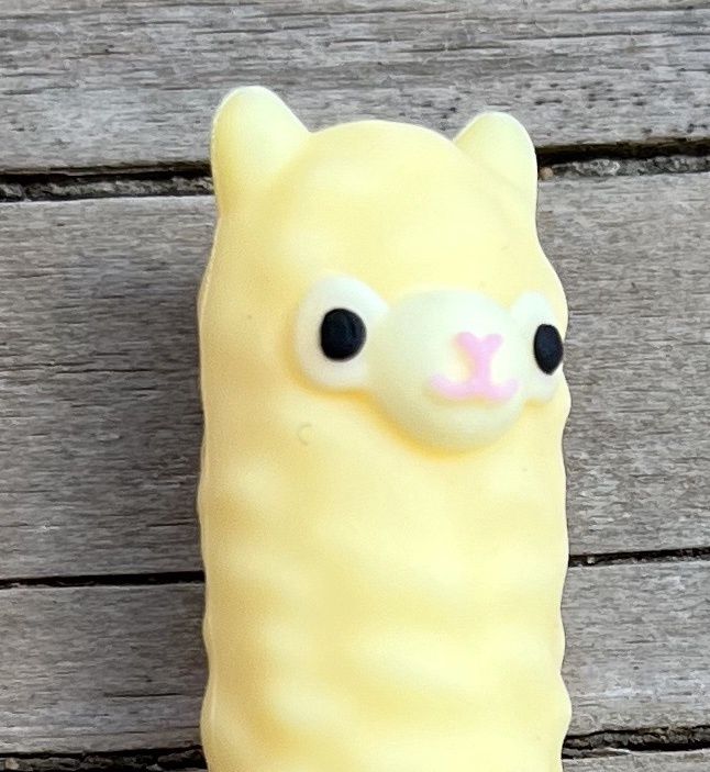 Alpaca Silly or Tube Pen, Color: Yellow