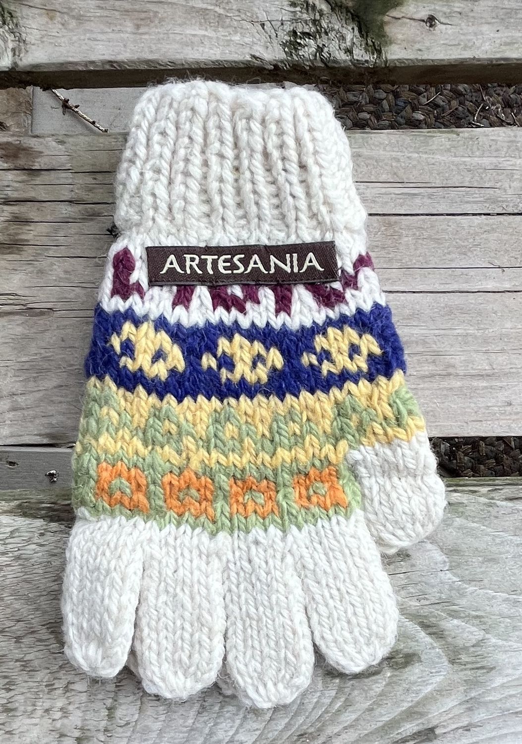 Artesania Kids Gloves, Color: white multi, Size: one size