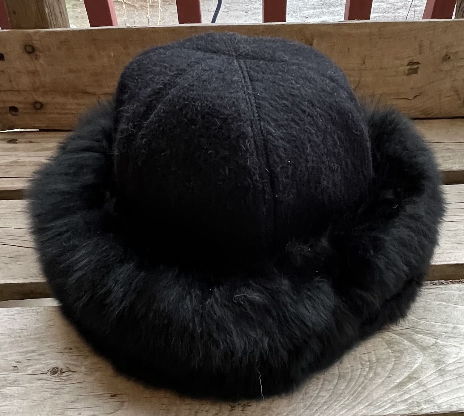 Felted Fur Hat, Color: Black