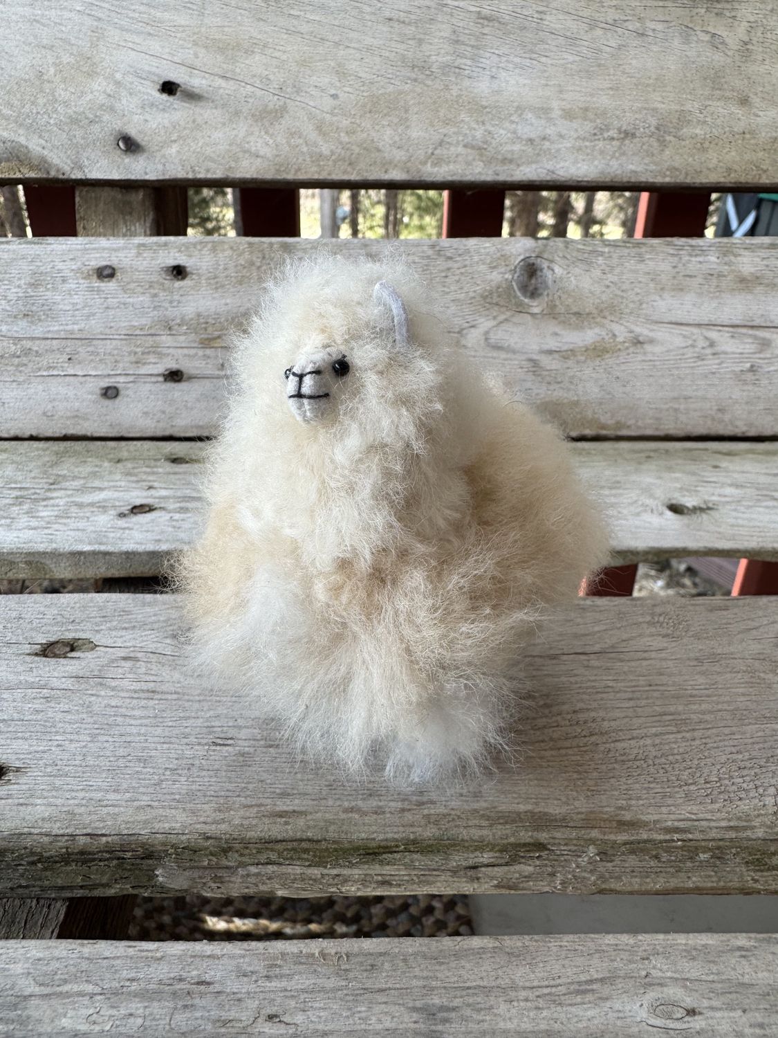 Standing Alpaca 4.5", Color: Fawn, Size: 4.5"