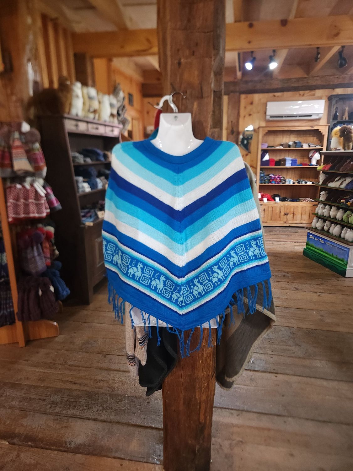 Kids Poncho, Color: Blue