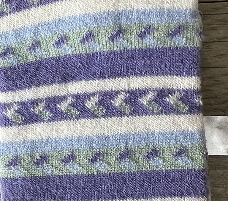 Artesania Alpaca Me Printed Sock, Color: Lilac, Size: Medium