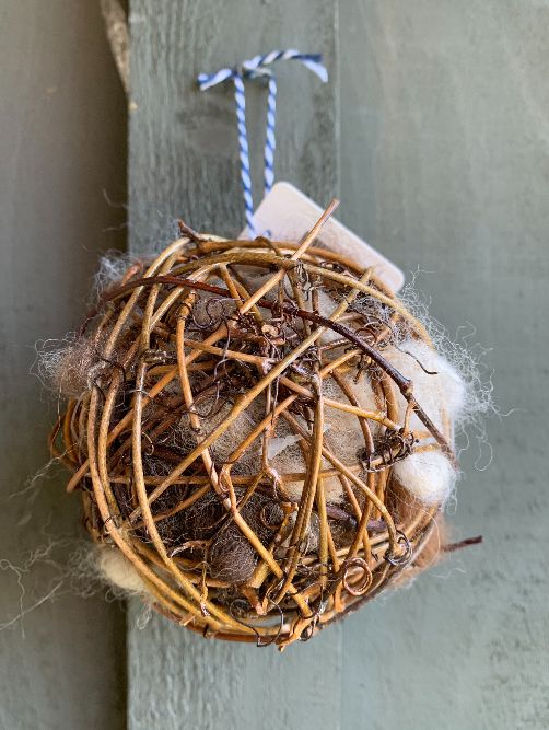 Nesting Balls with Alpaca Fleece, style: 4" Nesting ball