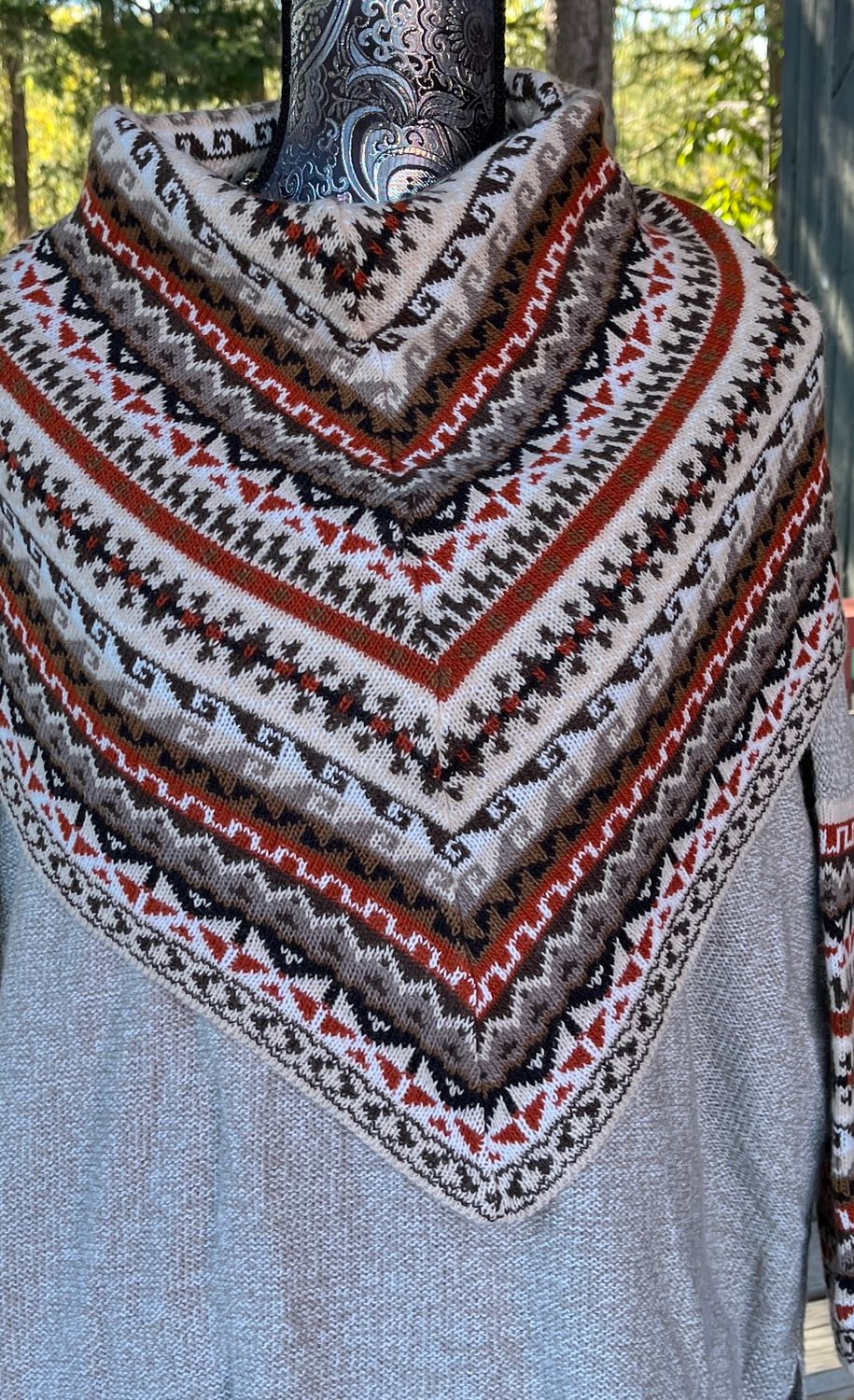 Andean Pullover Yoke, Color: Oatmeal