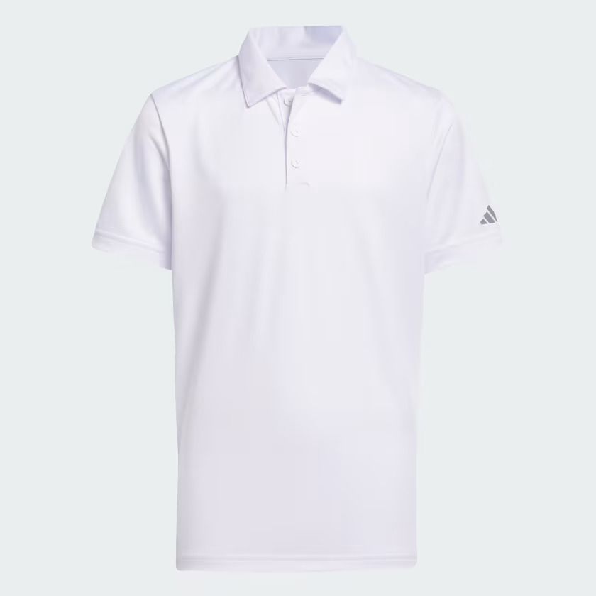 Adidas Youth Kids Polo White, Size: M