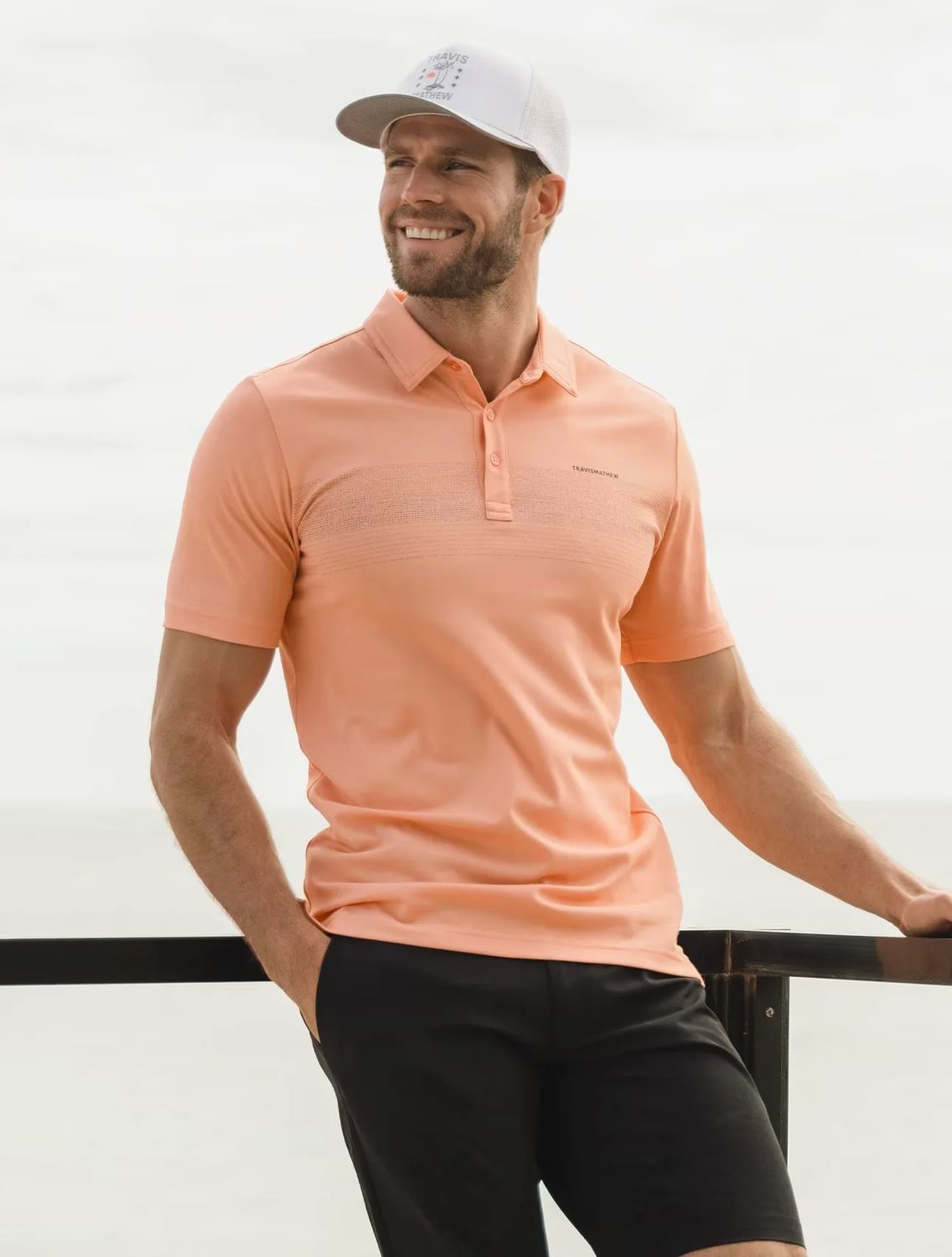 Travis Mathew Men&#39;s Mesa Central Polo
