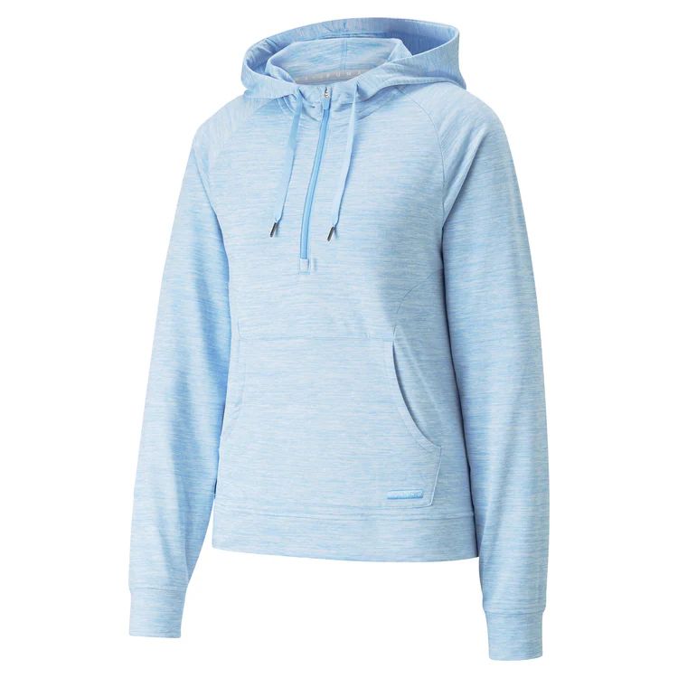 Puma Ladies Hooded Cloudspun 1/4 Zip Pullover
