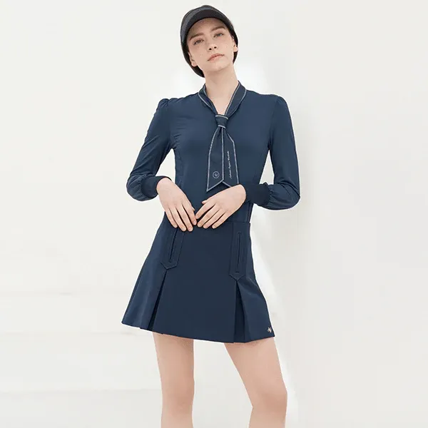 AOW Marine Pleats Skirt