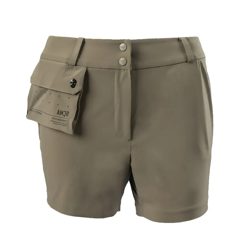 Amazingcre Women A. Skull Front Mag Pocket Shorts