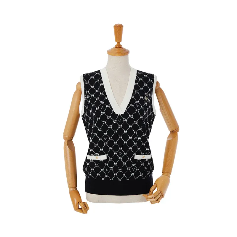AOW Jacquard Knit Vest