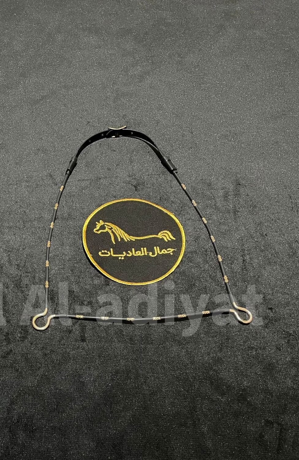 Arabian ​Show Halter for Foals -Gold With Black — Under 1 Year