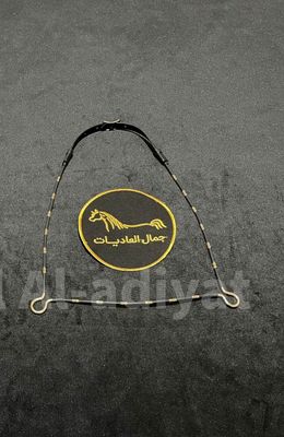 Arabian Show Halter for Foals -Gold With Black — Under 1 Year