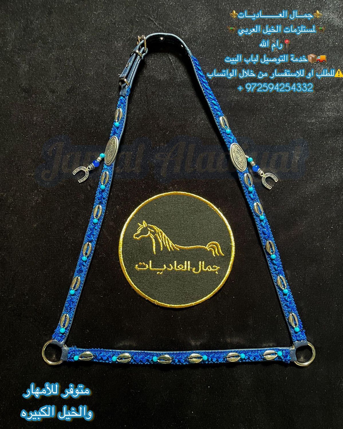 Arabian ​Show Halter for Foals -Royal Blue — Under 1 Year