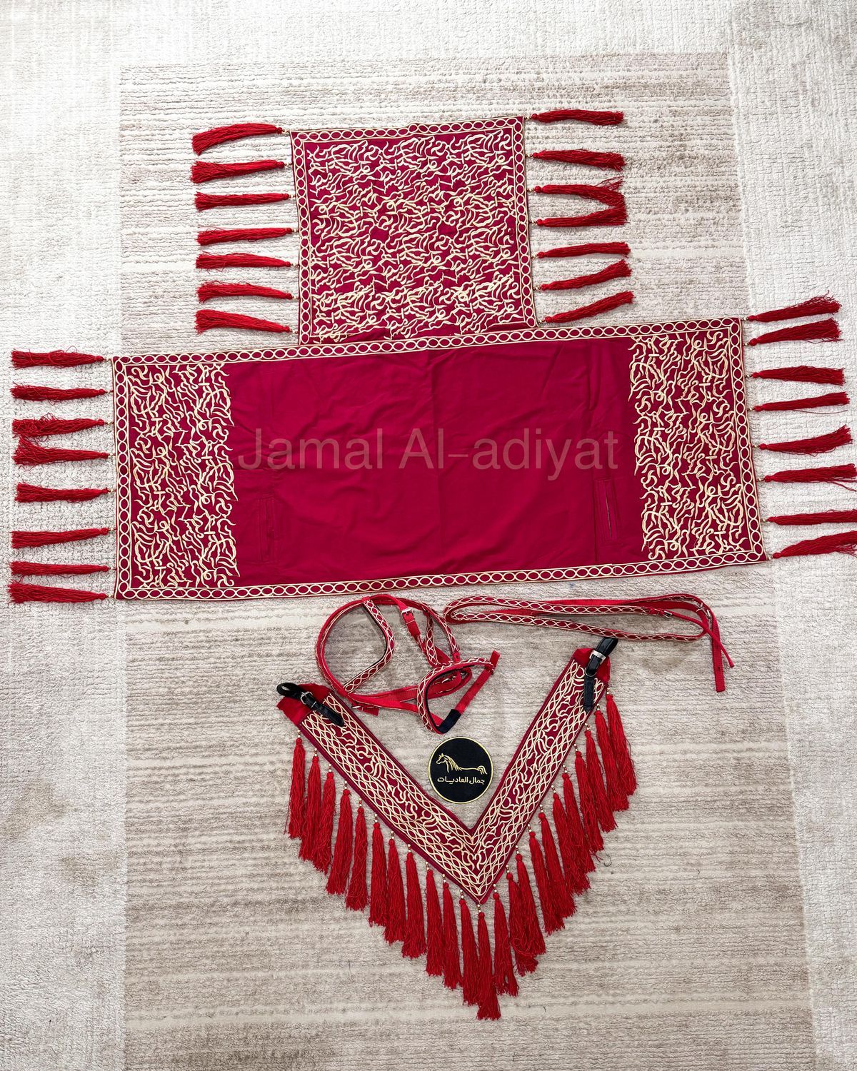 Embroidered Royal Set /Red Embroidered with Gold