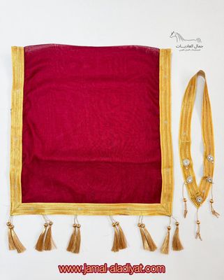 Necklace &amp; Scarf Albisht / Red With Gold