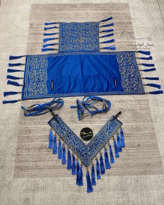 Embroidered Royal Set /Royal Blue Embroidered with Gold