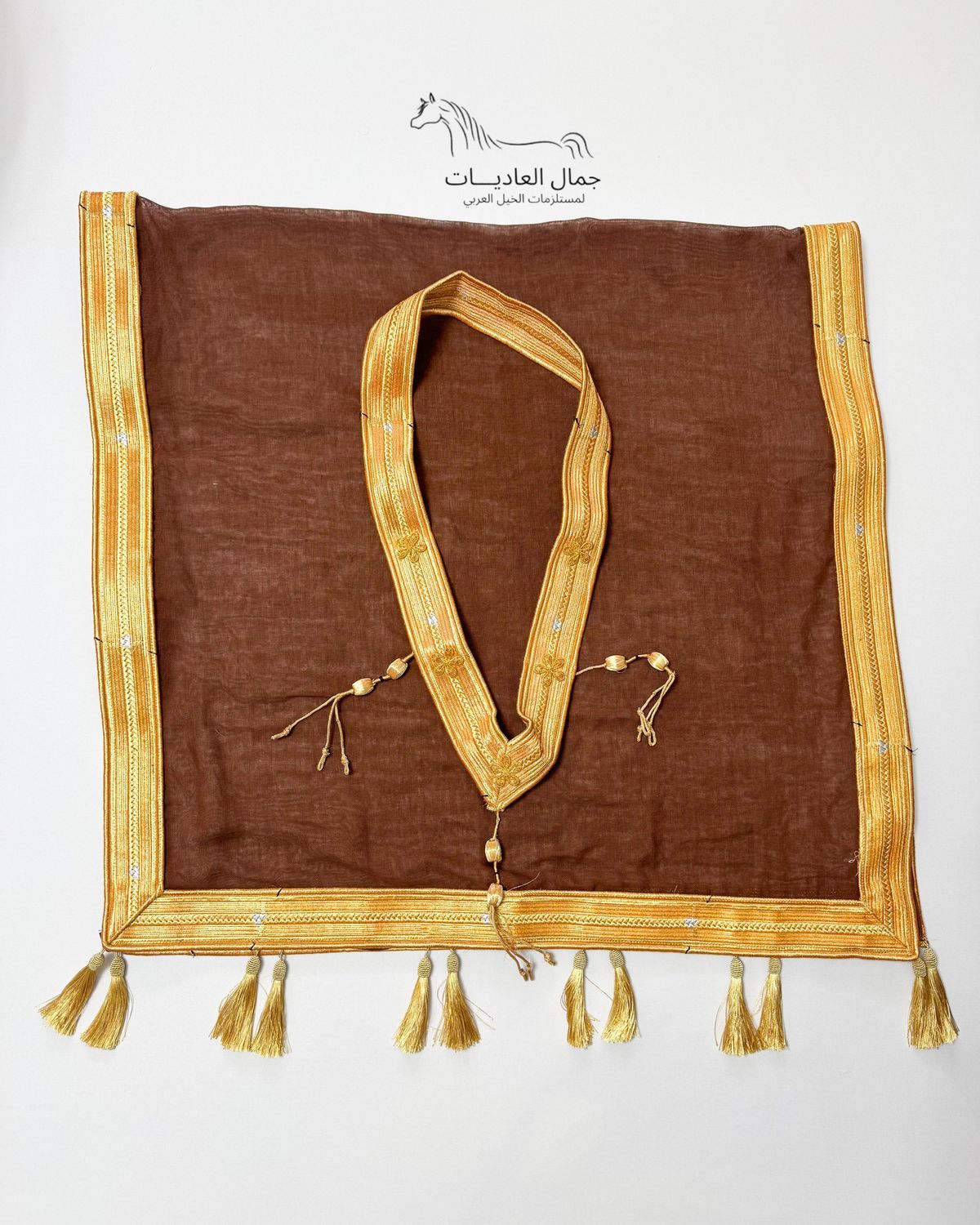 Necklace &amp; Scarf / Brown With Gold
