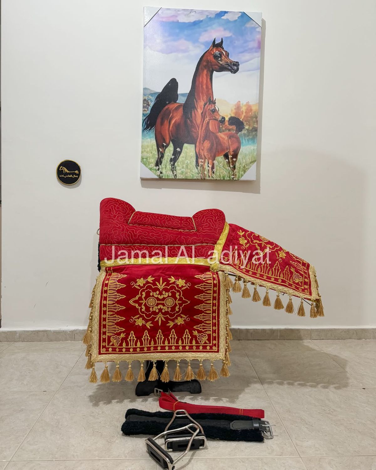 ِArabian Saddle With Normal Tassel / Red
