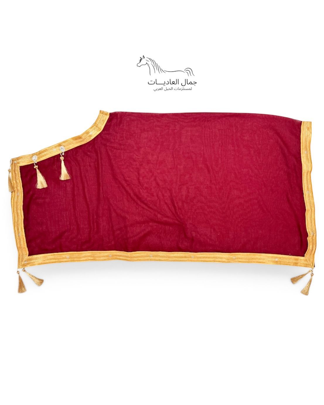 ​Arabian Horse Bisht (Show Blanket) - Red With Gold